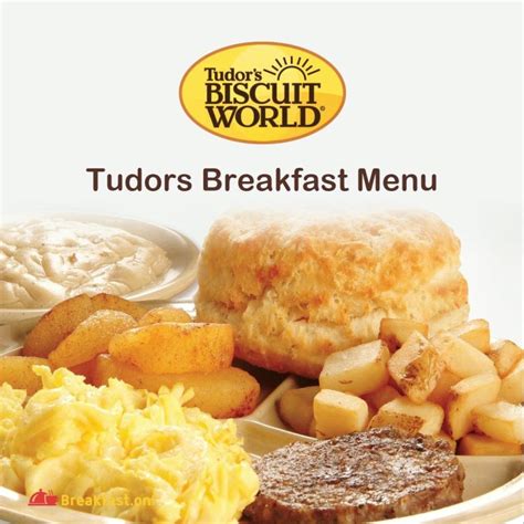 tudors breakfast menu with prices.